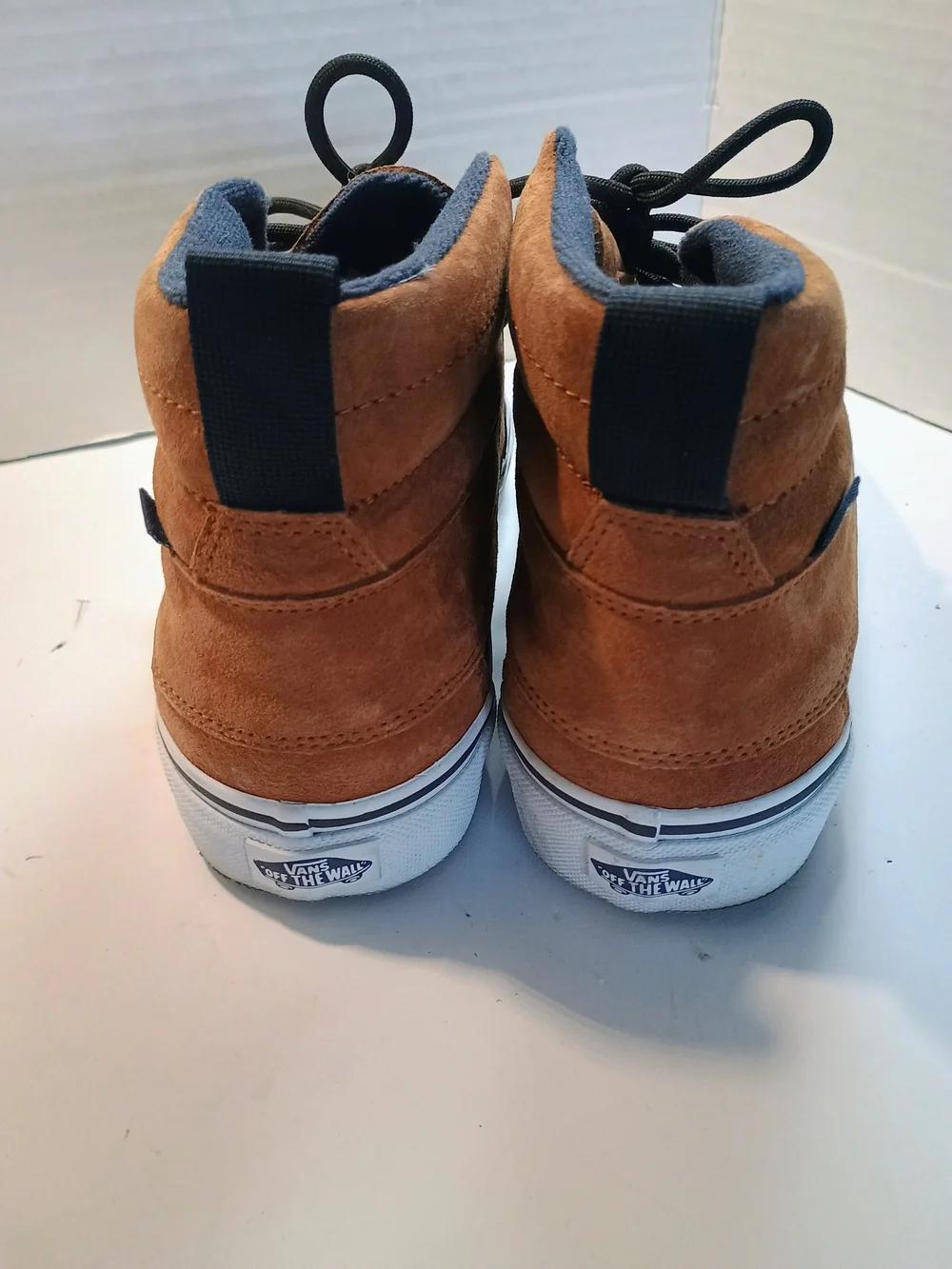 Vans SK8-HI Duck Boot Brown/Navy Mens-8.5 W-10 Scotchguard, Great Cond